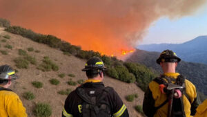 Read more about the article Wildfires prompt evacuations near San Diego amid relentless Santa Ana winds